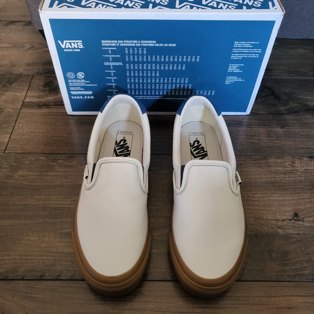 Vans Vault OG Slip On 59 LX Women 8.5 Leather white VNOA38FZVOJ (2019) Premium